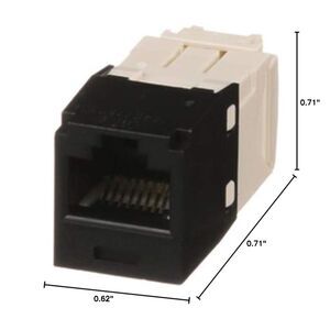 Panduit CJ688TGBL Category-6 8-Wire TG-Style Jack Module, Black